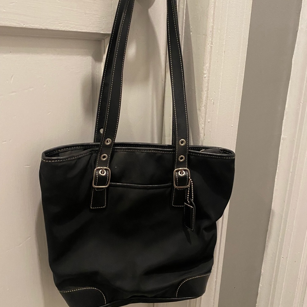 black coach bag